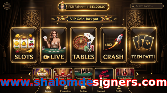 Main screen of Www.shalomdesigners.com casino page for PK players
