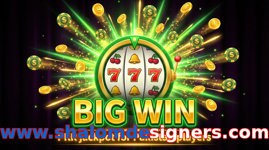 Big win animation on Www.shalomdesigners.com slot game