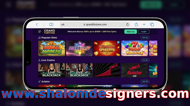 Main screen of Www.shalomdesigners.com ios page for PK players